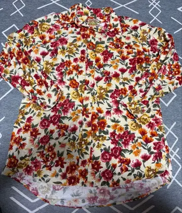 빈티지 꽃무늬 셔츠