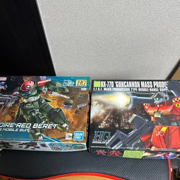 HG 1/144 그리모어 레드베레 & 양산형 건캐논 미사용