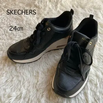 SKECHERS 스니커즈 밀리오 에어 통굽 블랙