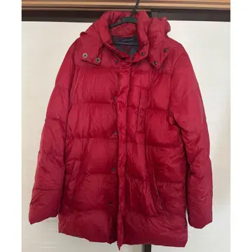 TOMMY HILFIGER 레드 다운 자켓 M