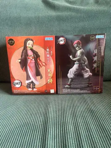 슈퍼 프리미엄 피규어 네즈코&아카자 세트