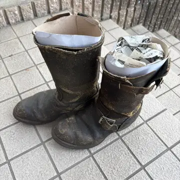 엔지니어 부츠 블랙 버클 포함
