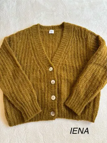 IENA LA BOUCLE/TRAPPER 편직 모헤어 알파카 울