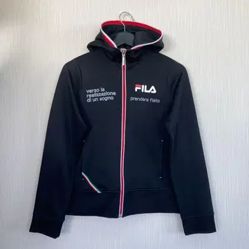 H61 FILA 여성용 풀 집업 후드티 M 저지 스포츠 웨어