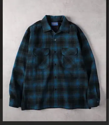 BACK NUMBER 울 믹스 오픈 카라 셔츠