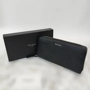 [ 새상품급 ] Paul Smith 블랙 가죽 장지갑