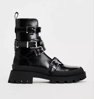 ZARA 버클 트랙 밑창 숏부츠