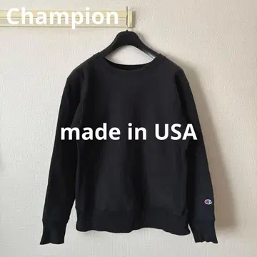 챔피온 리버스 위브 블랙 눈 없음 복각 빨간색 택 미국제 L 무지