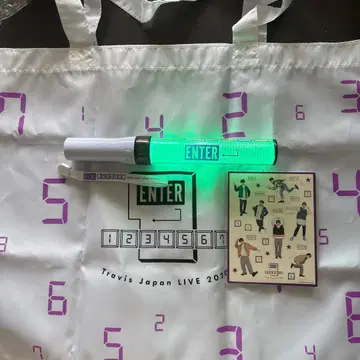 Travis Japan Enter 응원봉 토트백 스티커 세트