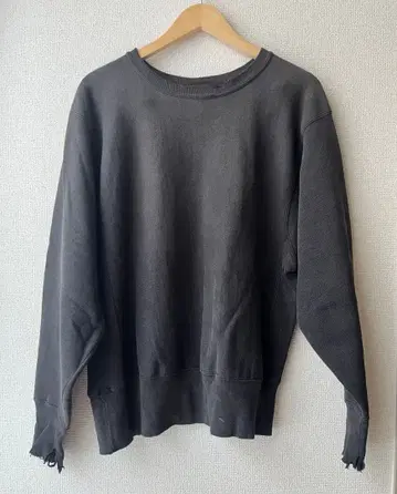 Champion 크루넥 트레이닝복 빈티지 블랙 M