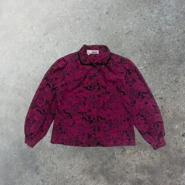 JUDY BOND 제 페이즐리 꽃무늬 블라우스 빈티지 블라우스