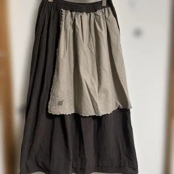 새상품 sm2 자수 크로스 포함 스커트 블루 사만사 모스모스