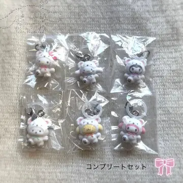 산리오 포근포근 스노우 메지루시 액세서리