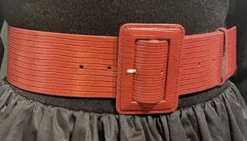 eimy istoire Emboss Wide Buckle Belt