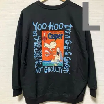 새상품 캐스퍼 맨투맨 쭈리 Casper L 레트로 유령