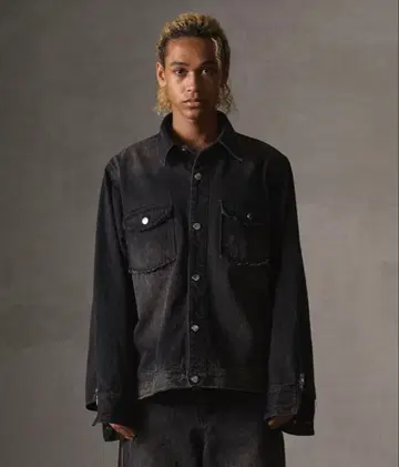 [ GRANCY ] 지퍼 디자인 데님 셔츠 자켓 S 사이즈