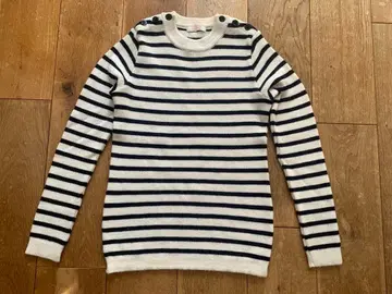 파브리카 앰프라네테르 38 울 보더 니트 스웨터