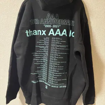 AAA 15th thanx A lot 삿포로 한정판 후드티 XL 사이즈