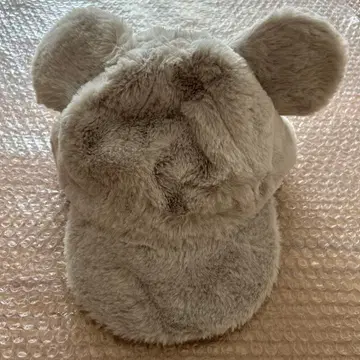 디즈니 귀 달린 캡 팬캡 미키 퍼 그레이