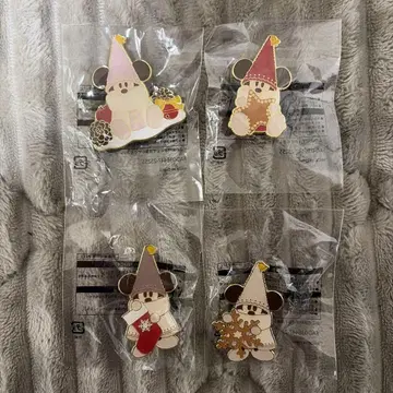 디즈니 크리스마스 릴린린 핀 배지 경품 2025 4종