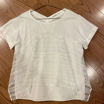 mylanka 반팔 셔츠 38 화이트 레이스