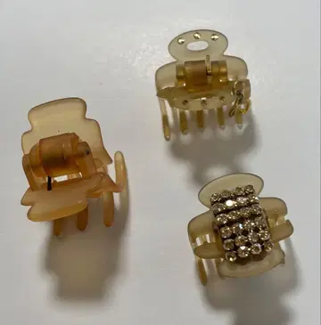 컴플렉스 비즈 작은 클립 3개