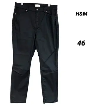 H&M 여성용 블랙 스키니 팬츠 46 빅 사이즈 새상품급 신축성 슬림