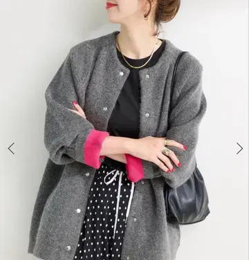 그레이 가디건 사이즈 F 울 혼방