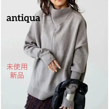 [ 새상품 ] antiqua 보틀넥 니트