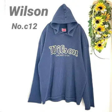 윌슨 Wilson 후드티 후드 부착 남성용 와플 원단 귀여운