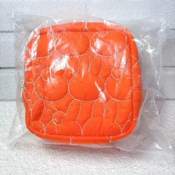 [미사용 새상품] 미피 전시회 퀼팅 파우치 오렌지 미피