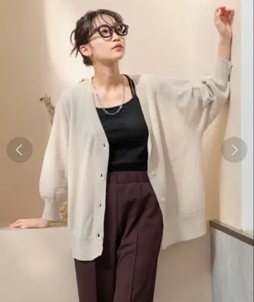 LOWRYSFARM 가디건 베이지 하이 게이지 미들 가디건