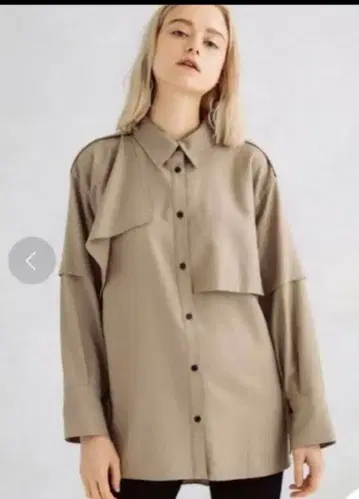 UNITED TOKYO 베이지 긴팔 셔츠