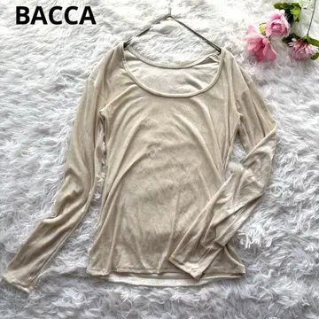 완판템 BACCA 바카 벨로아 저지 티셔츠 화이트 [ S ] 긴팔