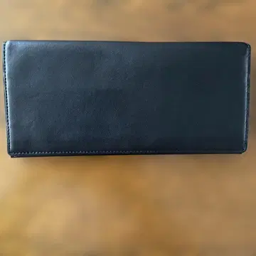 WAKO 블랙 가죽 장지갑