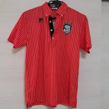 휠라 골프 피케 셔츠 L 미사용 FILA 빨간색