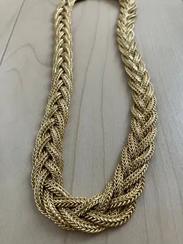 [ 빈티지 ] 골드 뜨개질 목걸이 케이스 포함