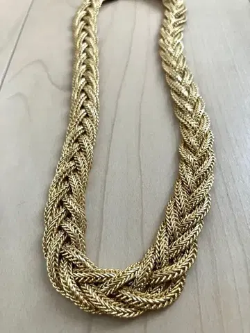 [ 빈티지 ] 골드 뜨개질 목걸이 케이스 포함