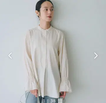 북유럽 생활 잡화점 화이트 셔츠 블라우스 M 사이즈