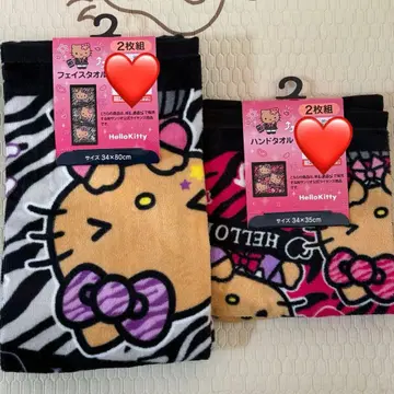 헬로키티 핸드 타월 페이스 타월