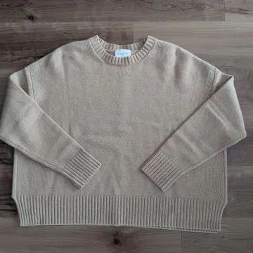 UNITED ARROWS 베이지 긴팔 니트 스웨터