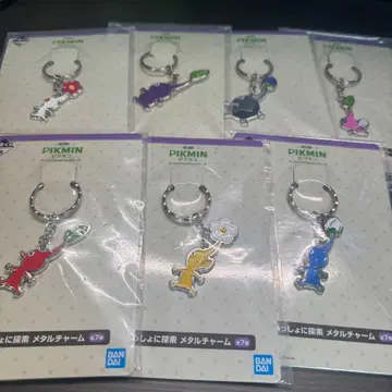 피크민 함께 탐험 메탈 참 7개 세트