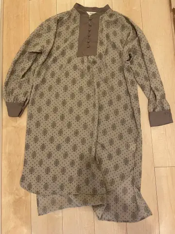 BEAMS HEART 꽃무늬 긴팔 튜닉