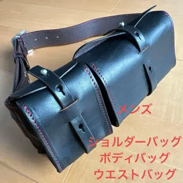 남성용 숄더백, 바디백, 힙색, 블랙