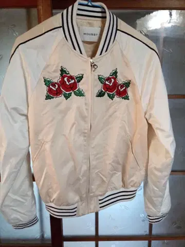 MOUSSY 장미 자수 스카잔 핑크