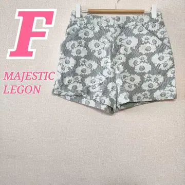 MAJESTIC LEGON 꽃무늬 레이스 숏팬츠 F 화이트 계열 봄/가을