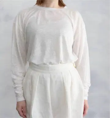 MAVUNO 린넨 천축 롱 슬리브 T셔츠