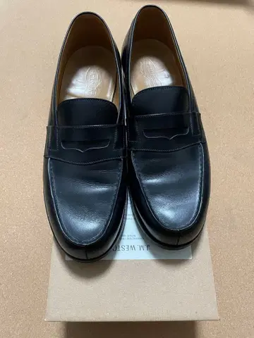 새상품급 J.M. WESTON 180 시그니처 로퍼 블랙 7/D