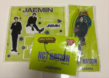 NCT 127 NATION 재민 아크릴 스탠드 키링 핀 배지