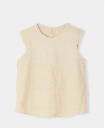 to touch 코튼 린넨 와플 슬리브리스 셔츠